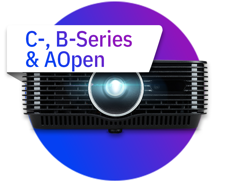 Acer mobile projectors (C-, B-Series & AOpen)